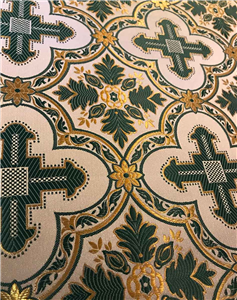 Green-Gold Brocade Fabrics