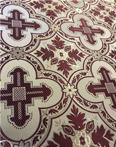 Purple-Silver Brocade Fabrics