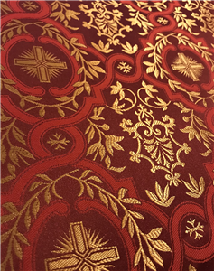 Red-Gold Brocade Fabrics