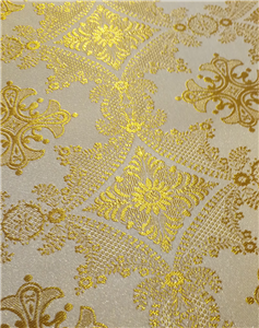White-Gold Brocade Fabrics