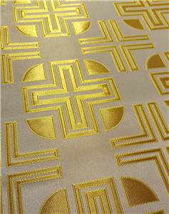 White-Gold Brocade Fabrics