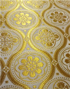 White-Gold Brocade Fabrics