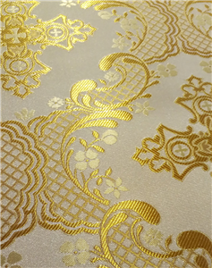 White-Gold Brocade Fabrics