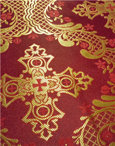 Red-Gold Brocade Fabrics