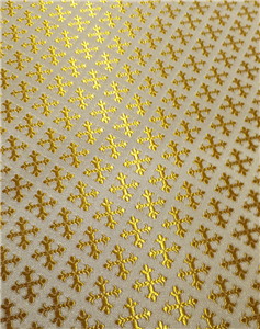 Λευκός χρυσός Μπροκάρ Ύφασμα