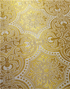 White-Gold Brocade Fabrics