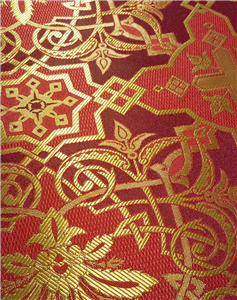Claret Red-Gold Brocade Fabrics