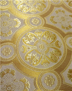 White-Gold Brocade Fabrics
