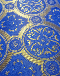 Blue-Gold Brocade Fabrics