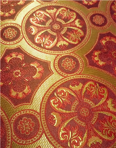 Claret Red-Gold Brocade Fabrics