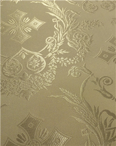White-Silver Brocade Fabrics