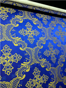 Dark Blue-Gold Brocade Fabrics