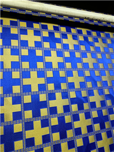 Dark Blue-Gold Brocade Fabrics