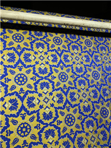 Dark Blue-Gold Brocade Fabrics