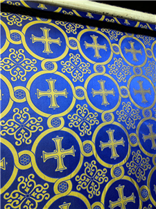 Dark Blue-Gold Brocade Fabrics