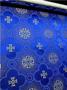 Dark Blue-Gold Brocade Fabrics