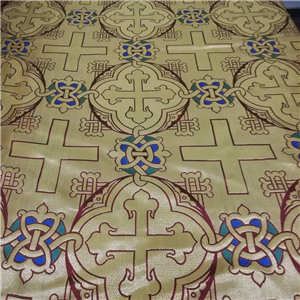 Claret Red-Gold Brocade Fabrics