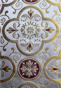 Gold-White Brocade Fabrics