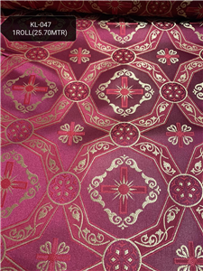 Claret Red-Gold Brocade Fabrics