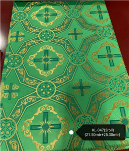 Green-Gold Brocade Fabrics