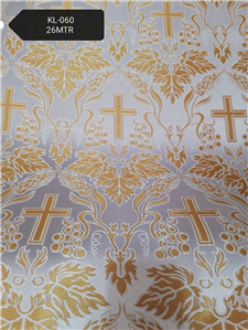 White-Gold Brocade Fabrics