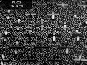 Black-Silver Brocade Fabrics