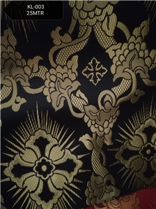 Black-Gold Brocade Fabrics