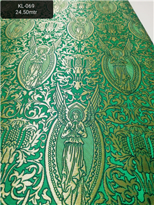 Green-Gold Brocade Fabrics