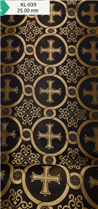 Black-Gold Brocade Fabrics