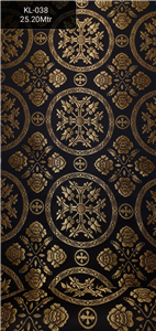 Black-Gold Brocade Fabrics