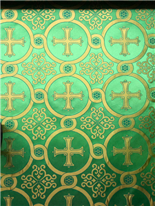 Green-Gold Brocade Fabrics