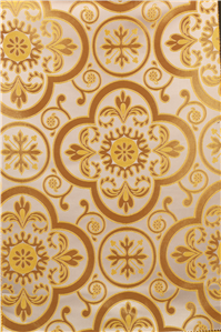 White-Gold Brocade Fabrics