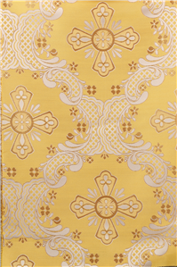 White-Gold Brocade Fabrics