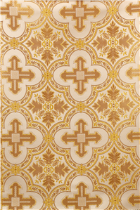 White-Gold Brocade Fabrics