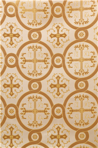 Gold-White Brocade Fabrics