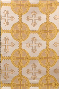 Белое золото парча Ткань