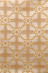 White-Gold Brocade Fabrics