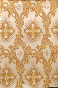 White-Gold Brocade Fabrics