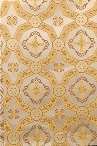 White-Gold Brocade Fabrics