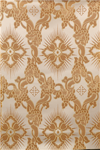 White-Light Gold Brocade Fabrics