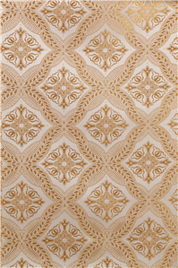 Λευκός χρυσός Μπροκάρ Ύφασμα