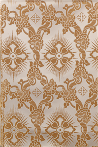 White-Gold Brocade Fabrics