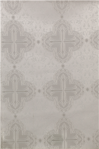 White-Silver Brocade Fabrics