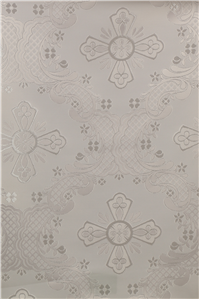 White-Silver Brocade Fabrics