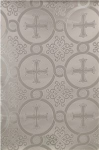 White-Silver Brocade Fabrics