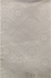 White-Silver Brocade Fabrics