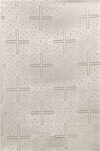 Λευκό - Ασημί Μπροκάρ Ύφασμα