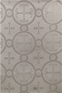 White-Silver Brocade Fabrics