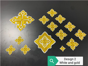 White-Gold Cross Set