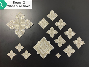 White-Silver Cross Set